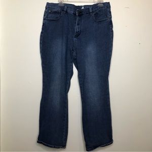 Diane Gilman Stretch Jeans with Straight Leg, size 16W.